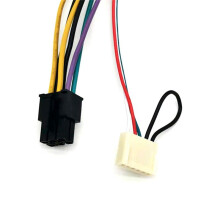Câble Adaptateur ATX 24 Broches Vers 6 Broches Câble de Conversion de Carte MèRe D'Alimentation Adapté au Câble Adaptateur D'Alimentation 600G1