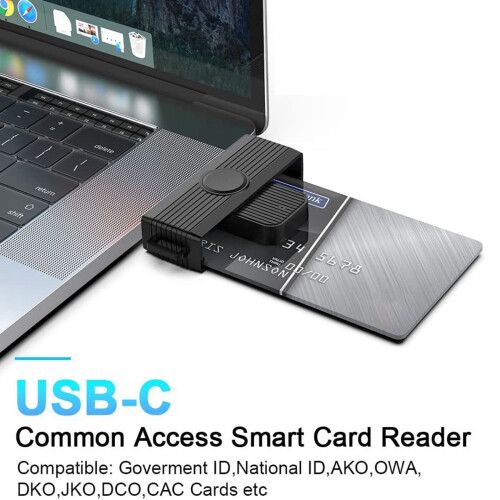 Type C  Card Reader  Card/SIM/ID/CAC Card  Card Reader Adapter voor Android Telefoons PC Computer 1