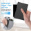 Foldable  Keyboard, USB Rechargeable Wireless Keyboard for IOS, Android, Windows PC Laptop Smartphone-Black 4