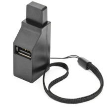 Portable Multi-Interface Hub Splitter USB3.0 High-Speed Hub Noir