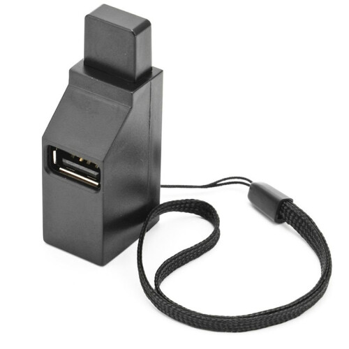 Portable Multi-Interface Hub Splitter USB3.0 High-Speed Hub Noir