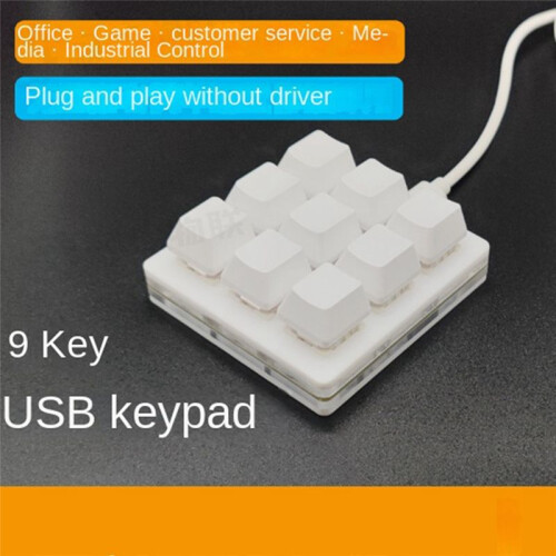 9-Key  Mechanical Keypad Select All Copy Paste Custom Shortcut Key One-Key Password Mechanical Osu Game 2