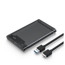 Caixa de Disco RíGido Cinza Transparente para Caixa RíGida Caixa de Disco RíGido de 2,5 Polegadas para USB 3.0 Tipo-C 3.1 Caixa de Disco RíGido