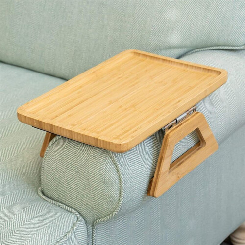 Sofa Armrest Clip Tray Armrest Tray Portable Table Side Table Sofa Table Sofa Tray for Cupcake Coffee Black 1
