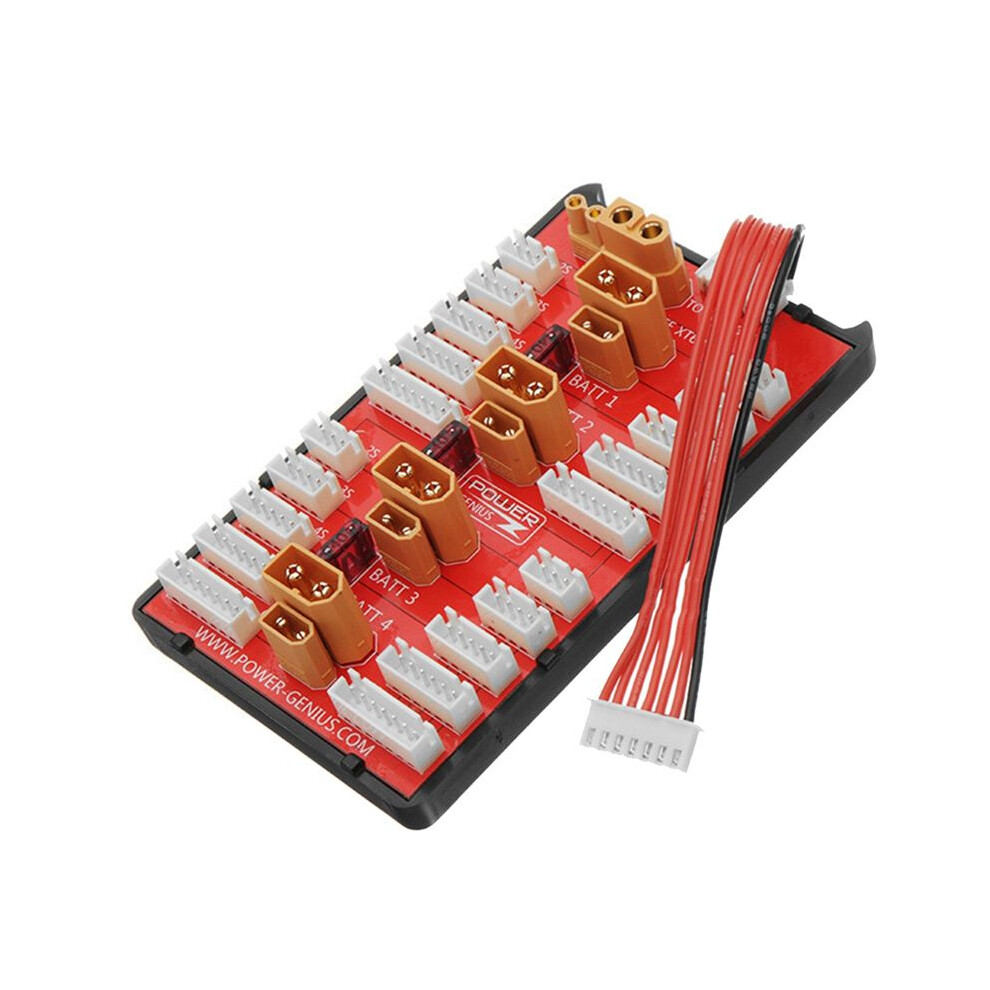 2-In-1 Xt30 Xt60 Parallel Charging Board Supports 4 Packs 2-6S Lipo Battery For Rc Models Multicopter Part 4713404578155