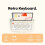 Wireless Keyboard Office Typewriter Mechanical Feel Tablet Universal Retro Round Keycap Notebook Keyboard,A 9