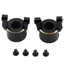 Blocco Rotelle C-Hub Anteriore nel Ottone con Rivestimento Nero per Parti di Aggiornamento per Auto Cingolate Axial SCX10 PRO 1/10 RC