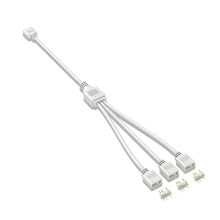 5V 3-Pin Extension Cable for Computer Motherboard 1 Point 3 Hub Cable Connection Extension ARGB Splitter, White