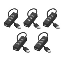 5St Hub USB Multi 2.0 Hub USB Splitter StröMadapter HöGhastighets 4-Portar Allt i Ett för PC Windows DatortillbehöR B