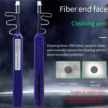 Para LC/MU Pluma de Limpieza de Fibra óPtica de 1,25 mm Limpieza con un Solo Herramientas de Limpieza de Fibra Limpiador de Conector de Fibra