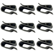 100 STKS FotovoltaïSche Zonnepaneeldraadclips PV-Kabelklem voor Zonneframebeugel met een Bereik van 1,0 mm - 3,2 mm Zwart