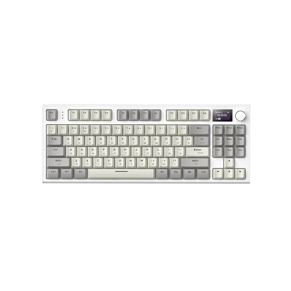 K86 Tri-Mode Rgb Hot-Swappable Russian Mechanical Keyboard Russian Wireless Russian Gaming Keyboard,A 4712406356297