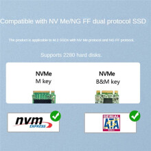 M.2 2280 SSD Heatsink for PS5 PC,NVME NGFF 2280 SSD Double-Sided Heat Sink Cooling with Thermal Silicone Pads, Black