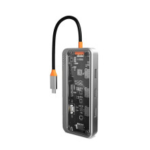 Gigabit 10 in 1 Dockingstation Type C HUB USB-Compatibel RJ45 -Kaartlezer PD 100W Oplader USB 3.0 HUB