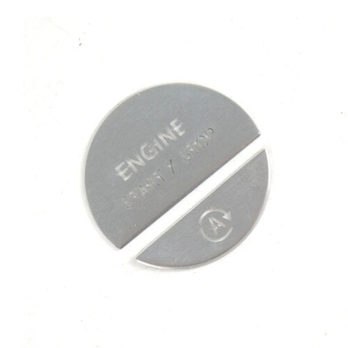 Car Interior Engine One Start Stop Key Button Sticker for - C E GLC-Class W206 W214 X254 2022-2024 Silver 1