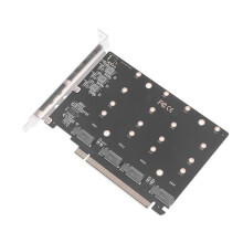 PCIe 4.0 5.0 X16 na 4-Portowy Adapter NVMe M.2 NGFF SSD Dzielona Karta Wielofunkcyjny Wygodny PrzenośNy Adapter