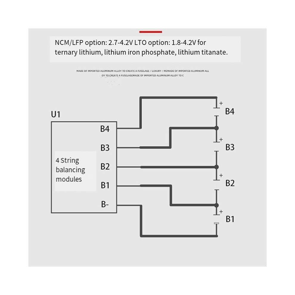5.5A Current Active Balancer 4S Equalizer Lithium Ion Lifepo4 Lto Lithium Battery Active Equalizer Balance Board 6032434117102