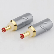 DC2.5G Power Connector Jack 5.5 x 2.5mm Power Cable Plugs for Hifi Audio Applications DIY
