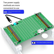 Laptop Memory Tester DDR4/DDR5 2-In-1 Memory Tester with Light Multifunctional Portable Memory Test Card