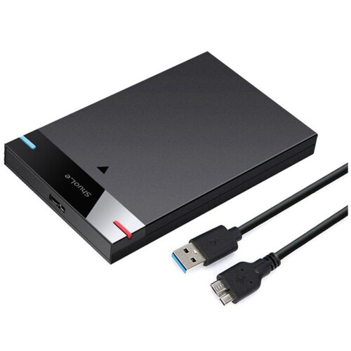 ShuoLe Gabinete de Unidade de Estado SóLido SSD de 2,5 Polegadas Mecânico Serial  USB3.0 Gabinete de Disco RíGido Externo MóVel de Alta 1