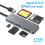 5-In-1 All-In-1 Card Reader CF//XD/CFAST/TF Card Multi-Function Portable USB-A USB-C Card Reader Docking Station 7