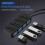 4-Port Button USB3.0 HUB  USB Splitter1 to 4 Hub Type-C Extender for Laptop Computer Accessoriess,B 5