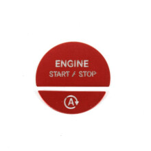 Car Interior Engine One Start Stop Key Button Sticker for - C E GLC-Class W206 W214 X254 2022-2024 Red