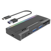Multifunctionele M.2 Harde Schijfbehuizing Ondersteunt TF/-Kaart NVME/NGFF-Protocol Solid State Drive-Behuizing-A