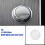 Car Interior Engine One Start Stop Key Button Sticker for - C E GLC-Class W206 W214 X254 2022-2024 Silver 3