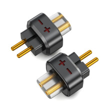 2 Pièces Femelle Vers 0,78 2 Broches Mâle Adaptateur pour Écouteurs pour Écouteurs pour SHUOER CONDUCTOR/SINGER/SOLOIST/EJ07/TAPE PRO A