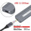 M.2 NVMe HDD Enclosure USB3.2 GEN2x2 20Gbps Multi-Functional High Speed Transfer HDD Enclosure 4