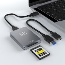CFexpress Type B Card Reader USB3.2 Gen2 10Gbps CFexpress Reader Memory Card Adapter with USB C to USB C/A Cable
