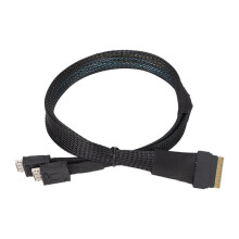 Slanke Sas SFF-8654 8i Naar Oculink SFF-8611 4i X 2 Server Hogesnelheidskabel voor Server PCI-Express Riser-Kaart
