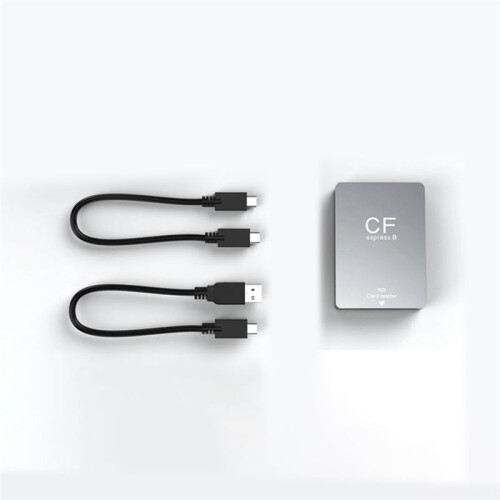 CFexpress Type B Card Reader USB3.2 Gen2 10Gbps CFexpress Reader Memory Card Adapter with USB C to USB C/A Cable 2