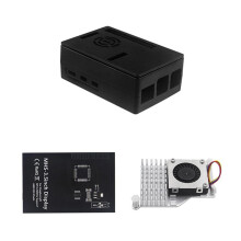 ABS-Gehäuse Aus Kunststoff mit Lüfter + 3,5-Zoll-MHS-Display für Raspberry Pi 5 5B
