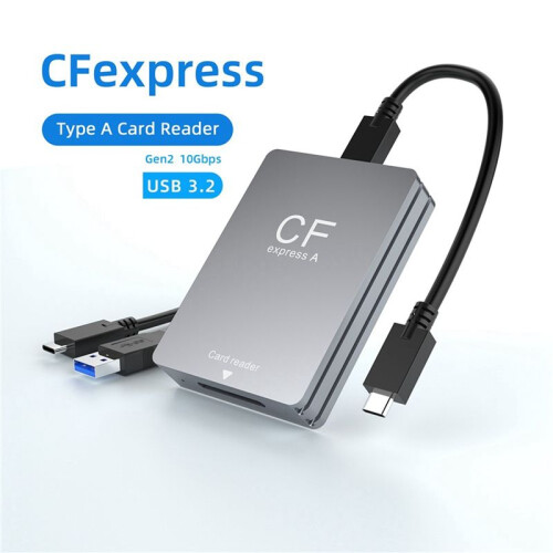 CFexpress Type A-Kaartlezer USB 3.2 10Gbps CFexpress-Lezer CFExpress-Kaartlezer met USB C Naar USB C/USB A-Kabel 2