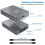 2 in 1 CFexpress Type B  Card Reader CFexpress Reader USB 3.2 10Gbps Dual-Slot with USB C to USB C/A Cable for SLR 1