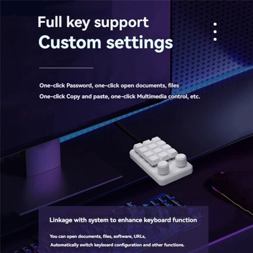 Programming Macro Custom Keyboard RGB Copy Paste  Game Mechanical Hotswap Macropad Bluetooth5.0+Wired+2.4G Wireless 2