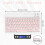 10 Inch Rechargeable  Keyboard Ultra-Thin Portable  Keyboard for , IOS, Android, Windows Devices B 6