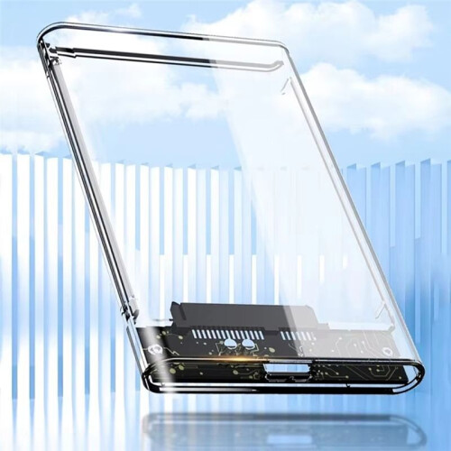 Caixa de Disco Rígido Externo Transparente de 2,5 Polegadas  para USB 3.1 Tipo C 4 TB Compatível com Laptop UASP  III 1