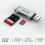 WAVLINK USB C i USB 3.0 Dual Connector  Card Reader High-Speed Micro-/TF Card Adapter do PC, Tablet, Android OTG 6