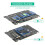 Adaptador SSD 2 em 1 Combina M.2 NGFF Key B e MSATA para Conversor de Adaptador  3 de 2,5 Polegadas, Caixa de SSD Externo 5