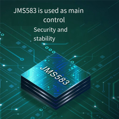 10 Gbit/S M.2 NVME SSD Hochgeschwindigkeits-Solid-State-Mobilfestplattenbox JMS583 Master Control mit USB TYPE-C Dual- PHDK 2