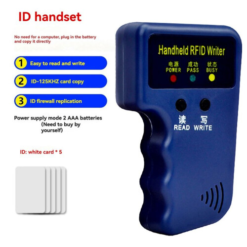 125Khz RFID Card Reader+5 Cards Kit Copier Writer Duplicator Programmer ID Card Copy EM4305 T5577 Each Writable Tags 1