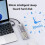 M2 SSD Enclosure M.2 NVMe+NGFF Dual Protocol SSD Enclosure USB 3.2 Gen2 10Gbps Transparent External Drive Case for PC A 4
