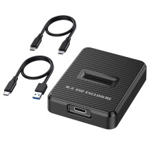 10Gbps Single Bay M.2 SSD Enclosure Hard Disk External Box NGFF/NVME M.2 Docking Station SSD Hard Disk Enclosure