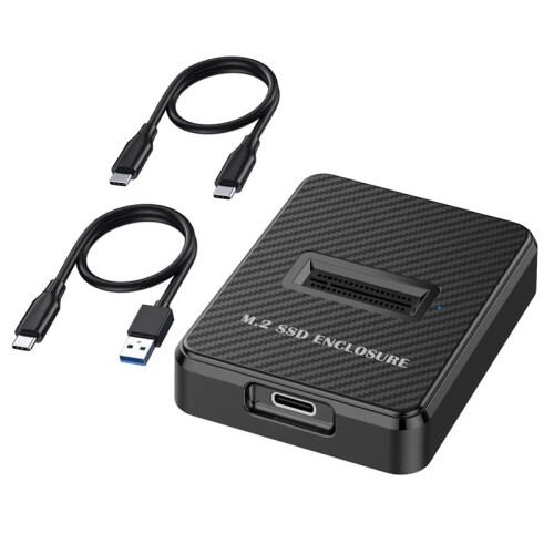 10Gbps Single Bay M.2 SSD Enclosure Hard Disk External Box  NGFF/NVME M.2 Docking Station SSD Hard Disk Enclosure