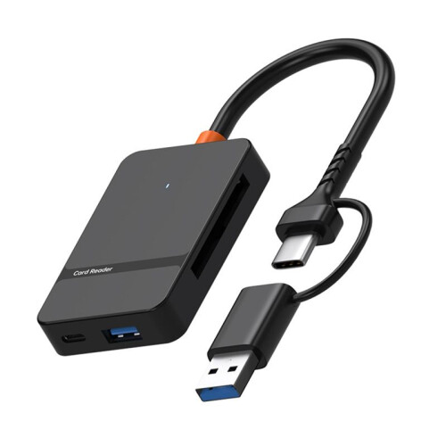 USB 3.0 Card Reader  Micro- TF CF MS Compact Flash Card Adapter for Laptop PC Multi Card Reader 8 in 1 Card Reader 1