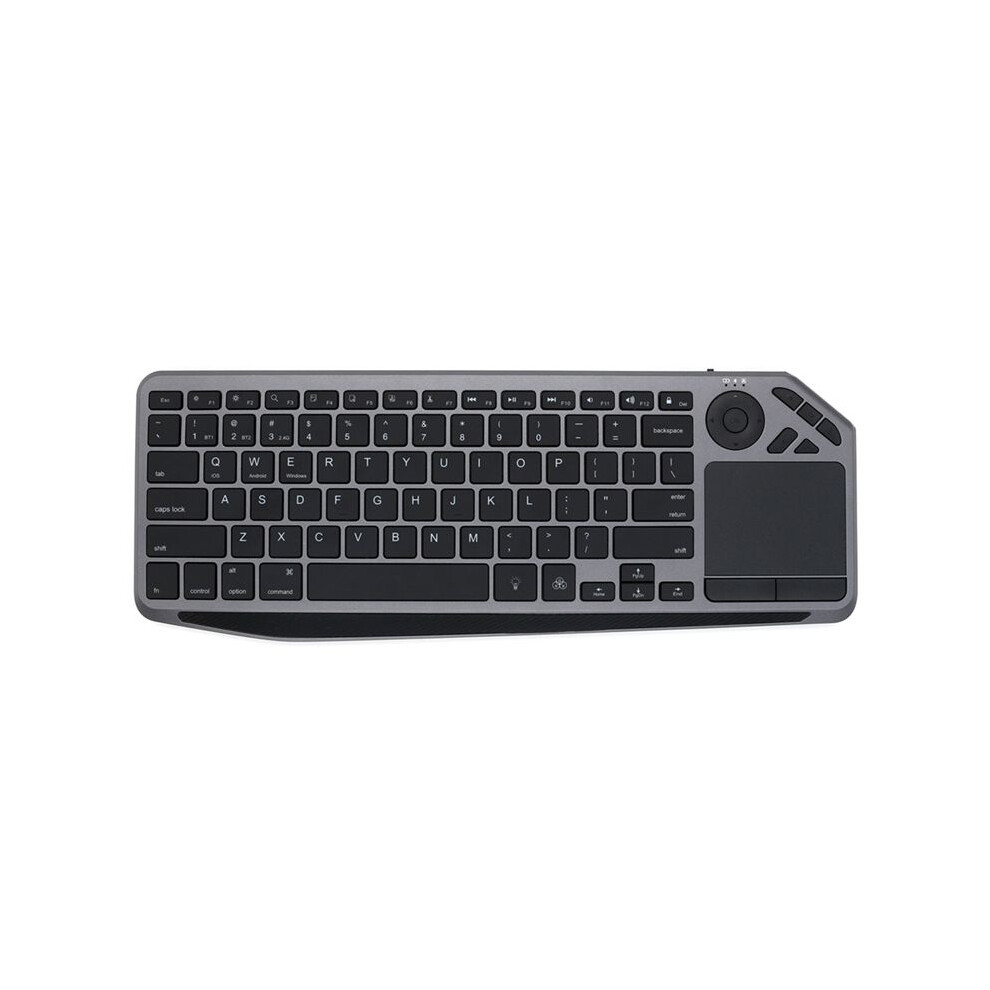Wireless Keyboard With Touchpad 7-Colors Backlit 2.4G Rechargeable Trackpad Keyboard For Tv 6032950674493