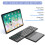 Foldable  Keyboard with Touchpad Pocket Folding Keyboard for Laptop Tablet Wireless Rechargeable Keyboard 4